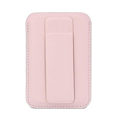 Ultra-Slim Magnetic Vegan Leather Card Bag with Stand