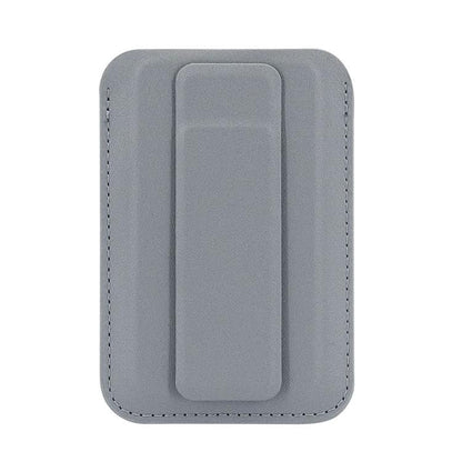 Ultra-Slim Magnetic Vegan Leather Card Bag with Stand