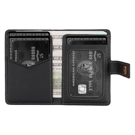 Bond Wallet Ring Magnetic Leather Card Holder