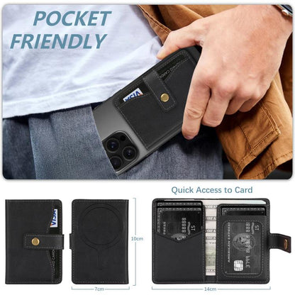 Bond Wallet Ring Magnetic Leather Card Holder