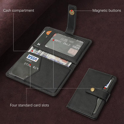 Bond Wallet Ring Magnetic Leather Card Holder
