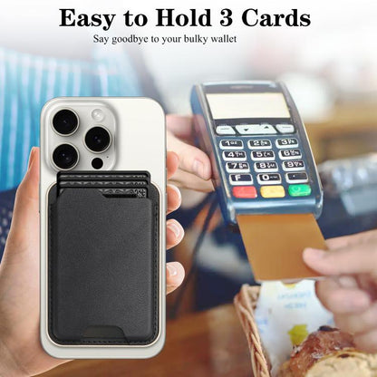 Ultra-Thin Gold-Edged Magnetic Vegan Leather Card Bag