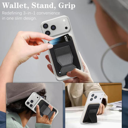 Magnetic Waistband Vegan Leather Card Bag