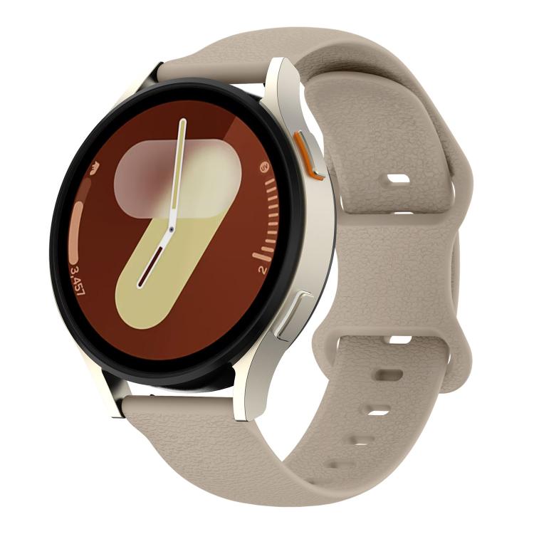 Lychee Texture Butterfly Clasp Solid Color Silicone Watch Band, 18mm, 20mm, 22mm