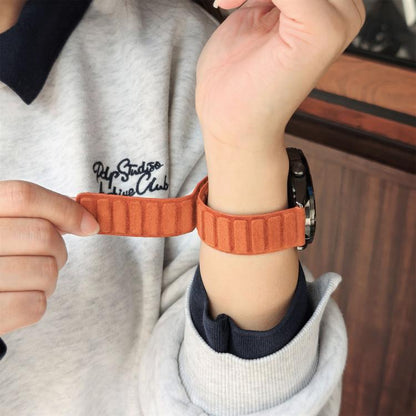 Square Magnetic Suede Watch Band, 22mm