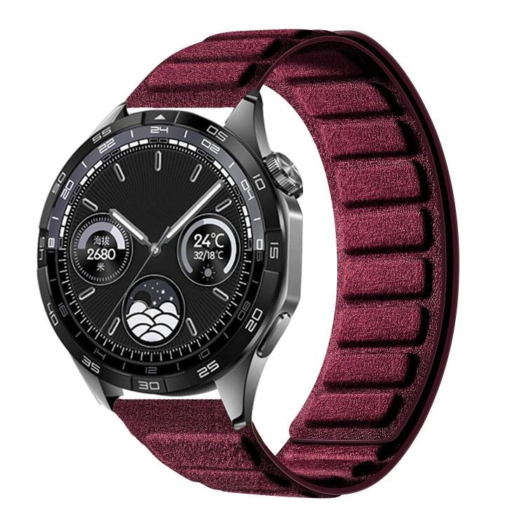 Square Magnetic Suede Watch Band, 22mm