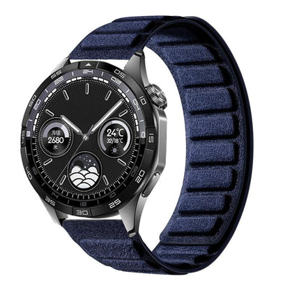 Square Magnetic Suede Watch Band, 22mm