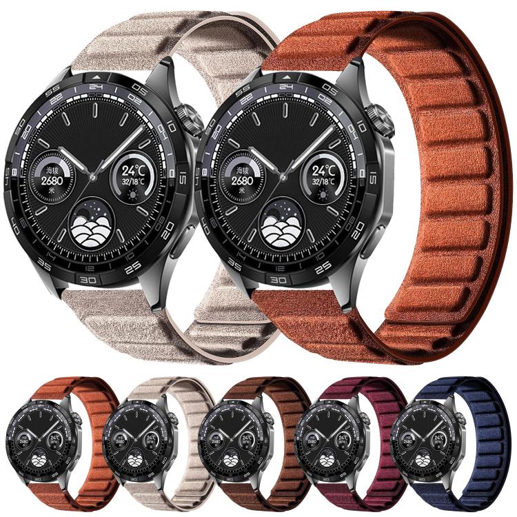 Square Magnetic Suede Watch Band, 22mm