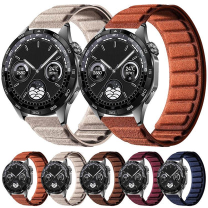 Square Magnetic Suede Watch Band, 22mm