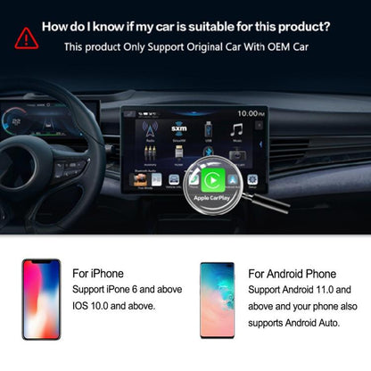 M65 2GB+16GB Car AI Box Android 11 Wireless CarPlay / Android Auto Smart Adapter, M65