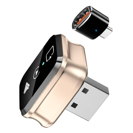 محول M70 الذكي لعرض شاشة الهاتف 4 في 1 بتقنية AirPlay / Miracast، يدعم CarPlay / Android Auto، سلكي ولاسلكي، M70