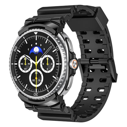 Breathable Dual Row Perforated Silicone Watch Band, For Samsung Galaxy Watch8 / Watch8 Classic