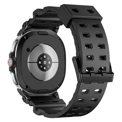 Breathable Dual Row Perforated Silicone Watch Band, For Samsung Galaxy Watch8 / Watch8 Classic