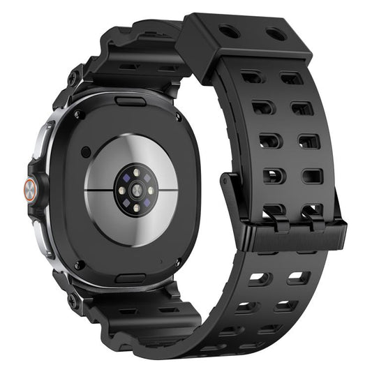 Breathable Dual Row Perforated Silicone Watch Band, For Samsung Galaxy Watch8 / Watch8 Classic