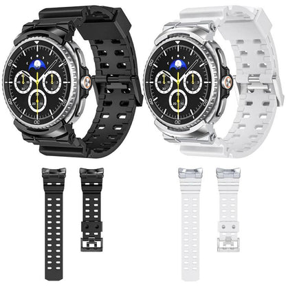 Breathable Dual Row Perforated Silicone Watch Band, For Samsung Galaxy Watch8 / Watch8 Classic