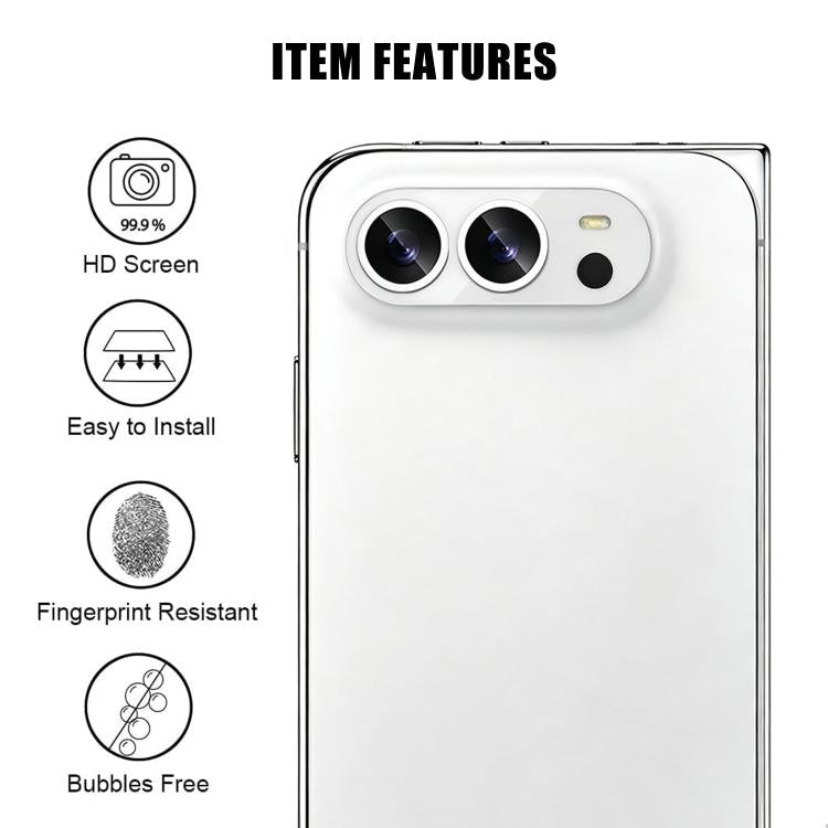 Kalebol Transparent HD Anti-Fingerprint AR Integrated Camera Lens Tempered Glass Film, For iPhone Duo, For iPhone 18 Pro, For iPhone 18 Pro Max, For iPhone 17 Pro Max, For iPhone 17 Pro, For iPhone 17, For iPhone Air, For iPhone 13, For iPhone 17e / 16...
