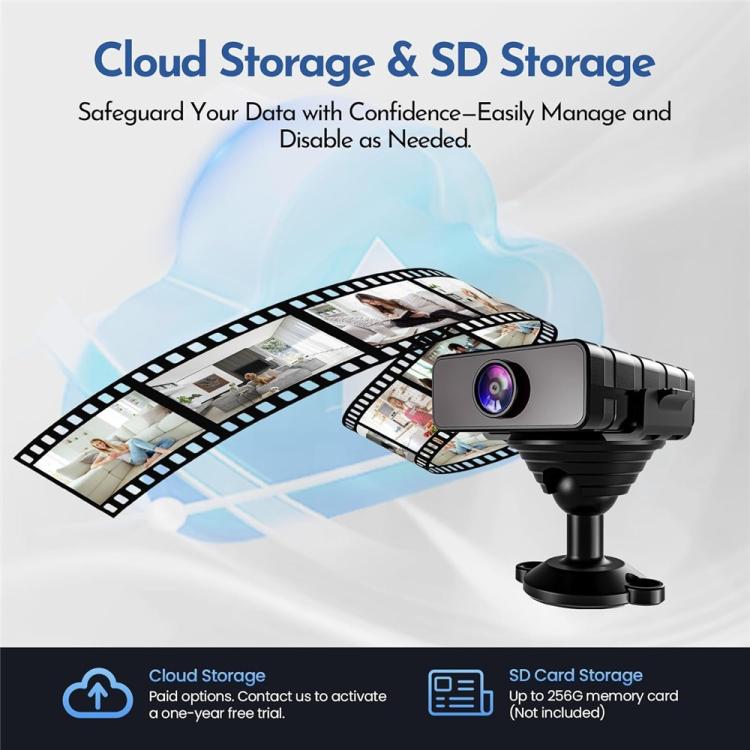 L28 Support Wide Angle HD Night Vision WiFi Mini Camera Intelligent Motion Detection Remote Recorder, L28