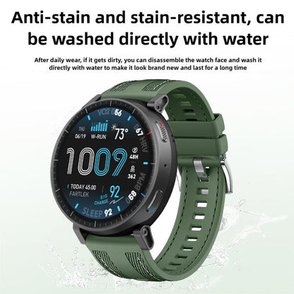 Composite Weave Nylon Silicone Watch Band, For Amazfit Active Max