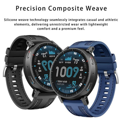 Composite Weave Nylon Silicone Watch Band, For Amazfit Active Max