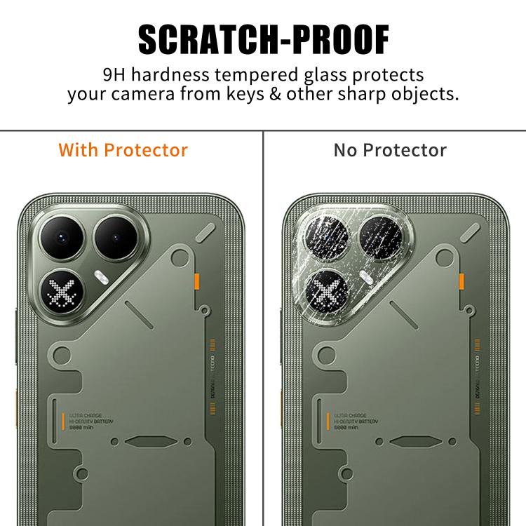 Kalebol Transparent HD Anti-Fingerprint AR Integrated Camera Lens Tempered Glass Film, For Tecno Pova 8 5G, For Tecno Camon 50 Pro 5G, For Tecno Spark 50 5G, For Tecno Pova Curve 2 5G, For Tecno Spark 50 4G, For Tecno Camon 50 4G, For Tecno Spark 40C  ...