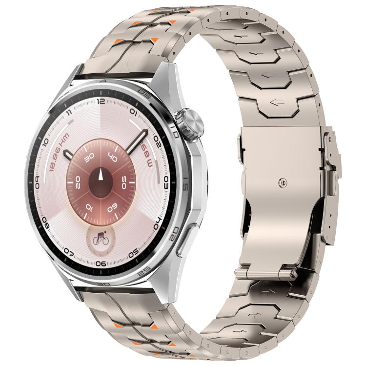 Steel Kongman Folding Clasp Titanium Metal Watch Band, 22mm