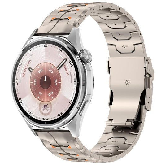 Steel Kongman Folding Clasp Titanium Metal Watch Band, 22mm