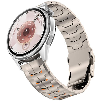 Steel Kongman Folding Clasp Titanium Metal Watch Band, 22mm