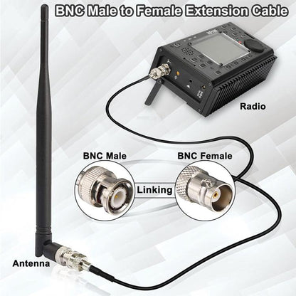 JUNSUNMAY Male to Female RG59U BNC Extension Cable for Video Security Camera CCTV Systems, 50cm, 100cm, 150cm