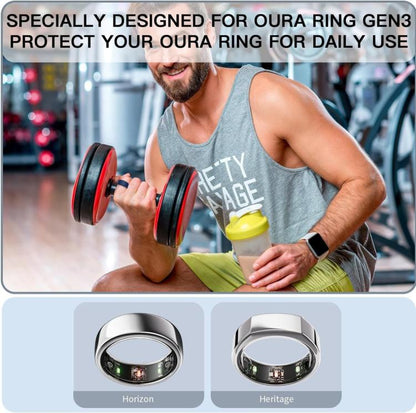 For Oura Ring Gen3 / Samsung Galaxy Ring Silicone Ring Cover, S 5-10, M 11-13