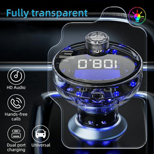 Reproductor MP3 multifuncional para coche C10 USB / Tipo-C con Bluetooth, manos libres, transmisor FM y cargador para coche, C10