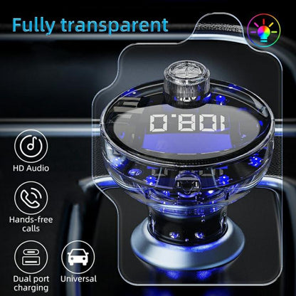C10 USB / Type-C Multifunctional Car MP3 Player BT Hands-Free FM Transmitter Car Charger, C10