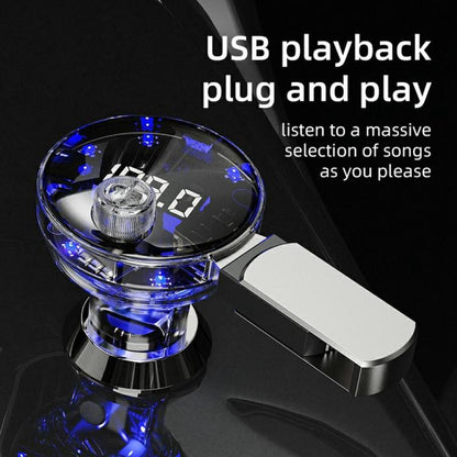 C10 USB / Type-C Multifunctional Car MP3 Player BT Hands-Free FM Transmitter Car Charger, C10