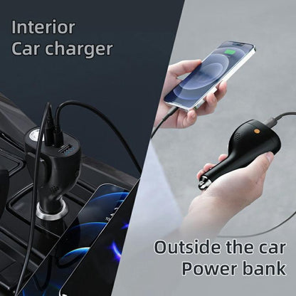 A13 Multifunctional QC3.0 Car Charger Safety Hammer Seatbelt Cutter with LED Flashlight, A13