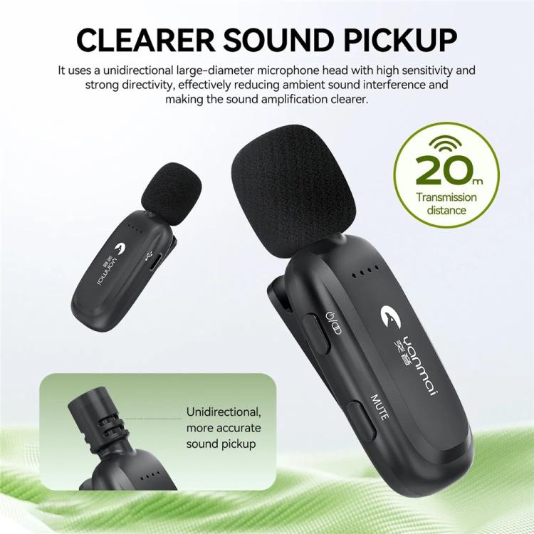 YANMAI K3 Pro Head-mounted Mic Teaching 2.4G Wireless Bluetooth Voice Amplifier System Mic