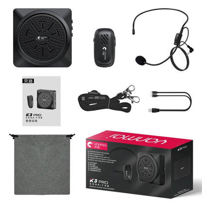 YANMAI K3 Pro Head-mounted Mic Teaching 2.4G Wireless Bluetooth Voice Amplifier System Mic