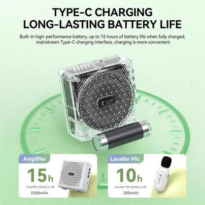 YANMAI K5 Teaching / Training 2.4G Wireless Bluetooth Voice Amplifier Lapel Microphone