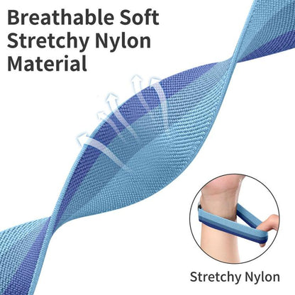 Press Button Twill Plastic Magnetic Buckle Nylon Watch Band, For Samsung Galaxy Watch FE / 7 / 6 / 5 / 4