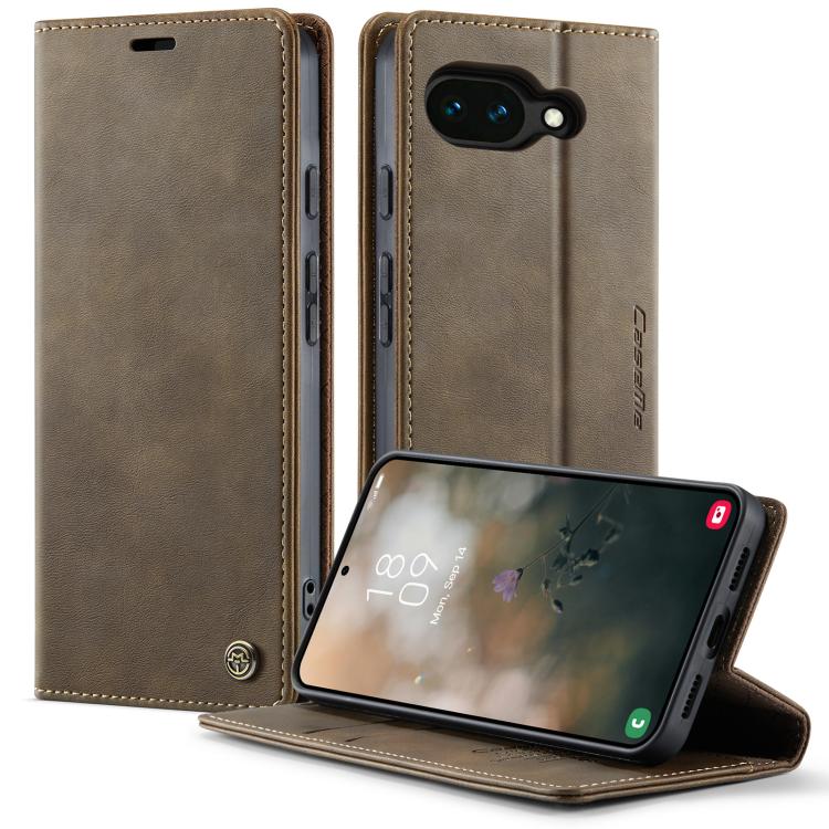CaseMe 033 Calf Leather Lining Microfibre RFID Blocking Phone Case, For Google Pixel 11 Pro XL, For Google Pixel 10a, For Google Pixel 11 / 11 Pro