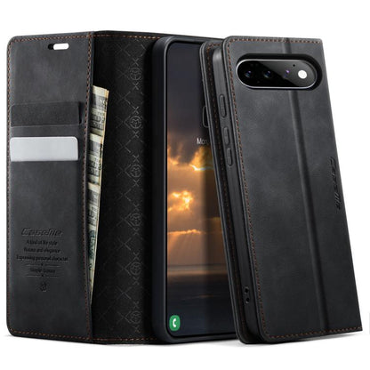 CaseMe 033 Calf Leather Lining Microfibre RFID Blocking Phone Case, For Google Pixel 11 Pro XL, For Google Pixel 10a, For Google Pixel 11 / 11 Pro