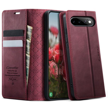 CaseMe 033 Calf Leather Lining Microfibre RFID Blocking Phone Case, For Google Pixel 11 Pro XL, For Google Pixel 10a, For Google Pixel 11 / 11 Pro