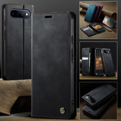 CaseMe 033 Calf Leather Lining Microfibre RFID Blocking Phone Case, For Google Pixel 11 Pro XL, For Google Pixel 10a, For Google Pixel 11 / 11 Pro