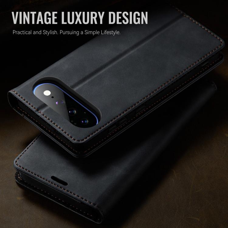 CaseMe 033 Calf Leather Lining Microfibre RFID Blocking Phone Case, For Google Pixel 11 Pro XL, For Google Pixel 10a, For Google Pixel 11 / 11 Pro