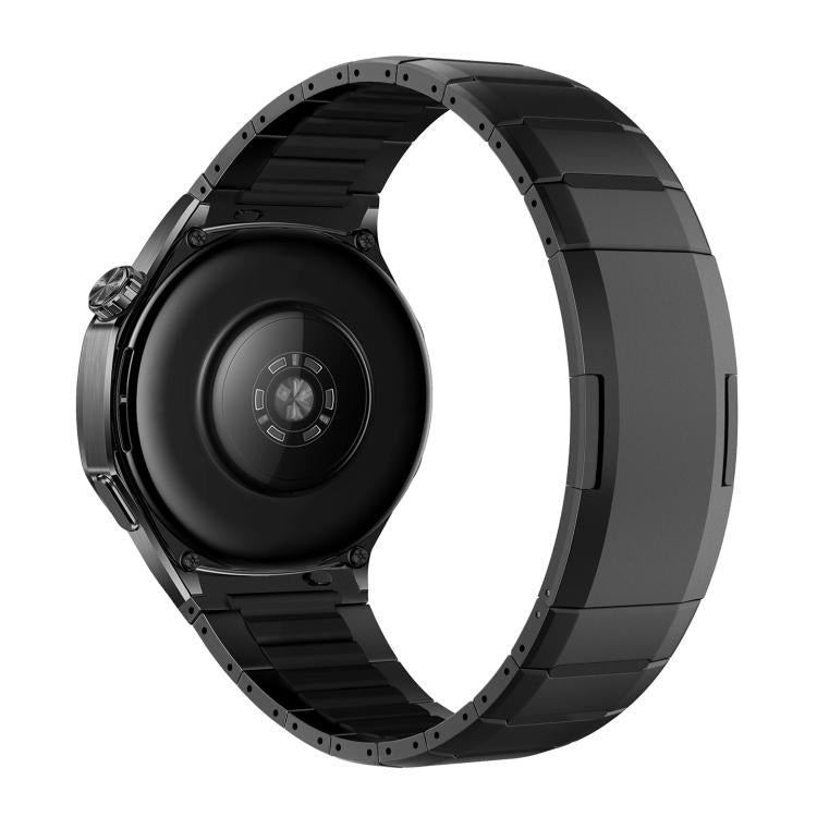 Curved Two-Tone Side-Release Stainless Steel Watch Band, 22mm