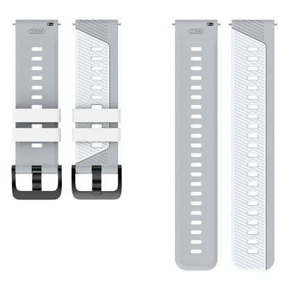 Phantom Sky Shadow Pin Buckle Two Color Silicone Watch Band, 22mm