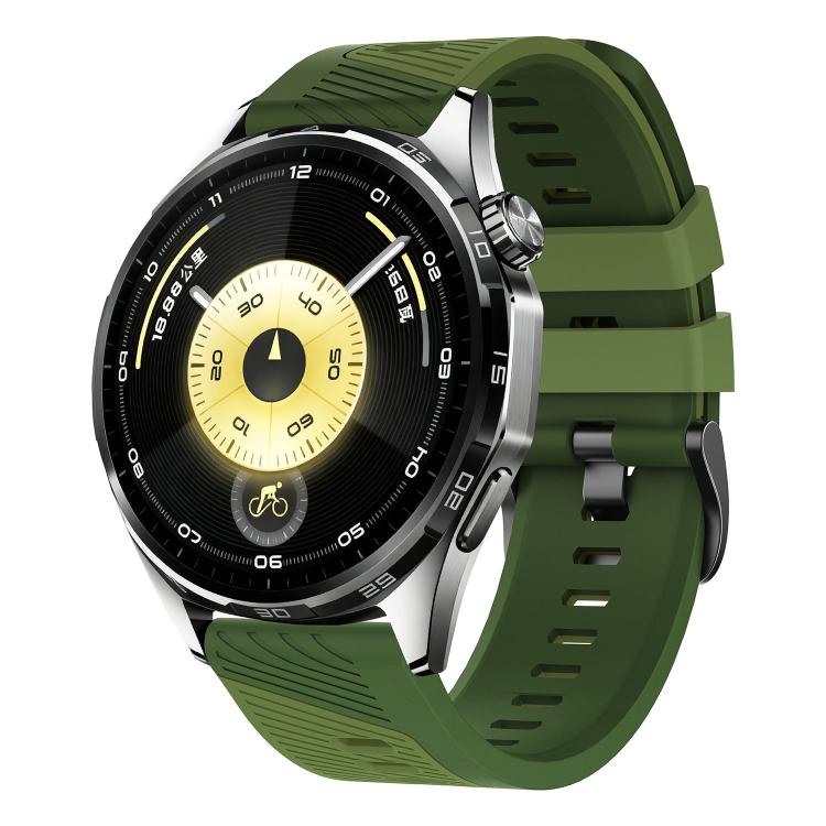 Phantom Sky Shadow Pin Buckle Two Color Silicone Watch Band, 22mm