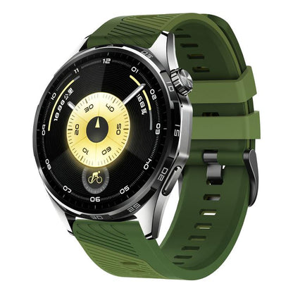 Phantom Sky Shadow Pin Buckle Two Color Silicone Watch Band, 22mm