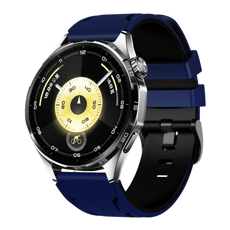 Stegosaurus Pin Buckle Two Color Silicone Watch Band, 22mm