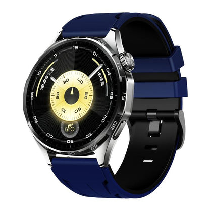 Stegosaurus Pin Buckle Two Color Silicone Watch Band, 22mm