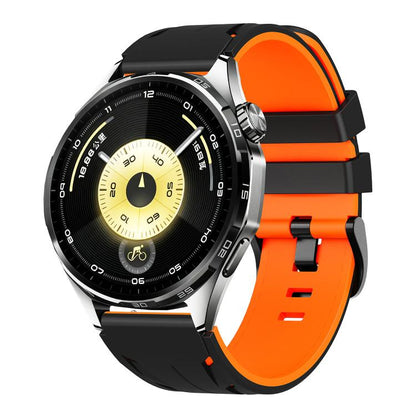 Stegosaurus Pin Buckle Two Color Silicone Watch Band, 22mm