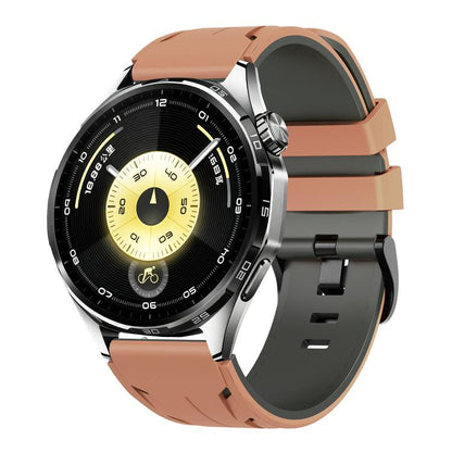 Stegosaurus Pin Buckle Two Color Silicone Watch Band, 22mm